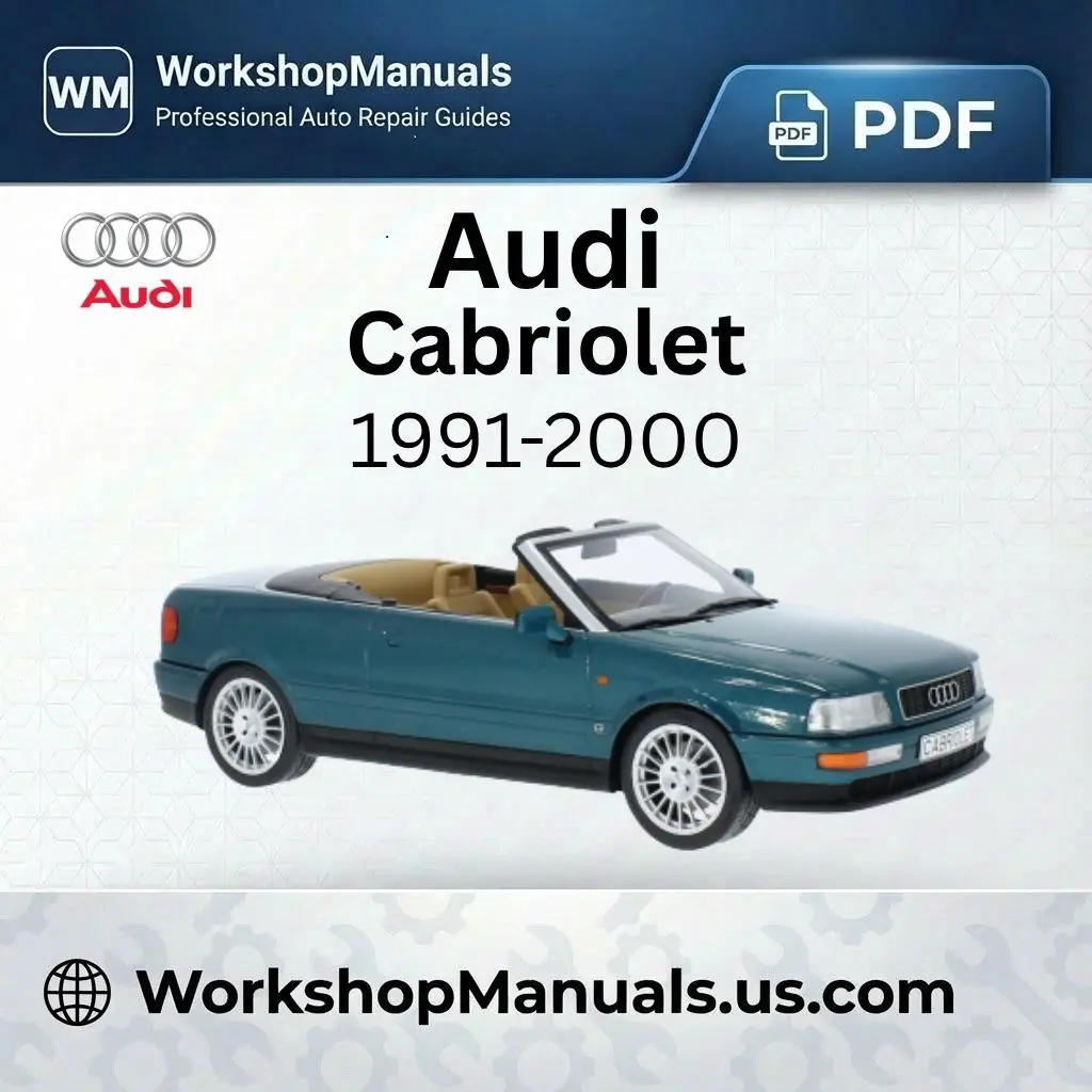 Audi Cabriolet Workshop Service Repair Manual 1991-2000