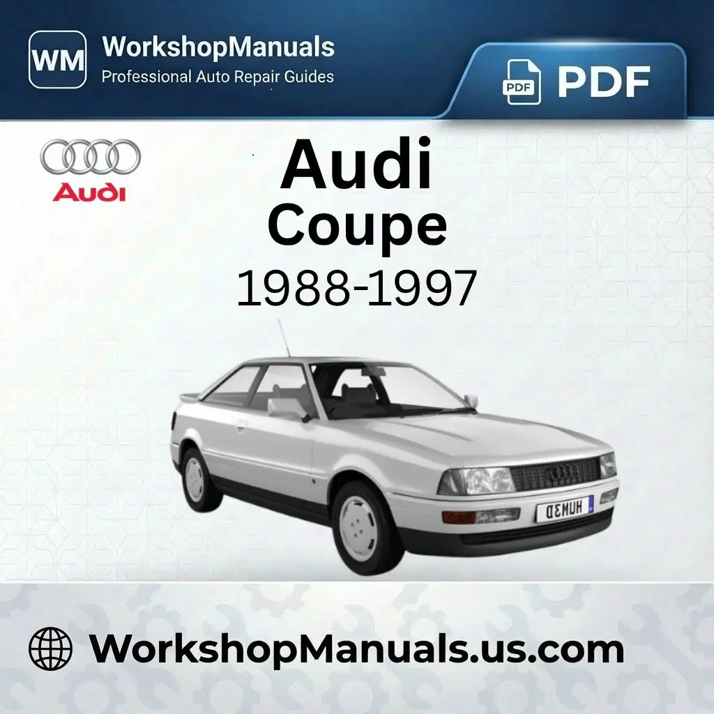 Audi Coupe Workshop Manual 1988-1997