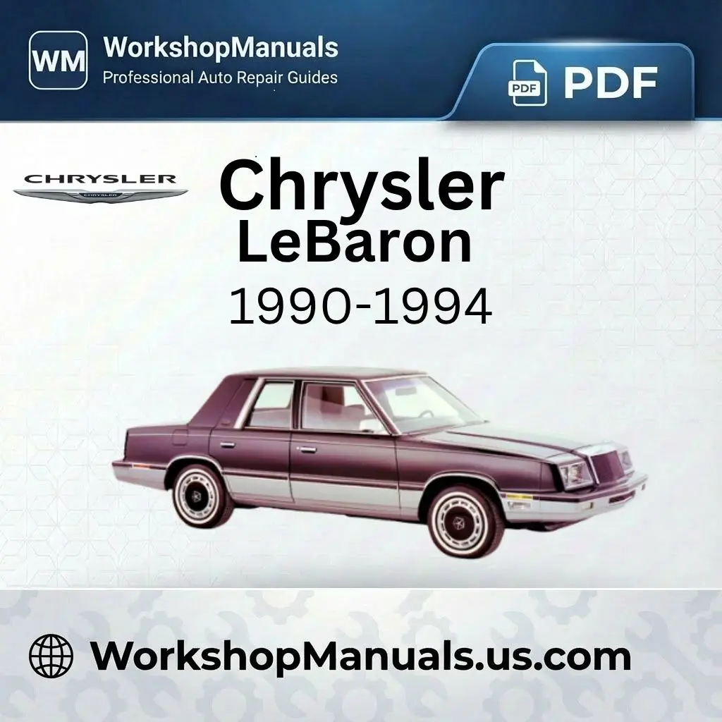 Chrysler LeBaron Workshop Manual 1990-1994