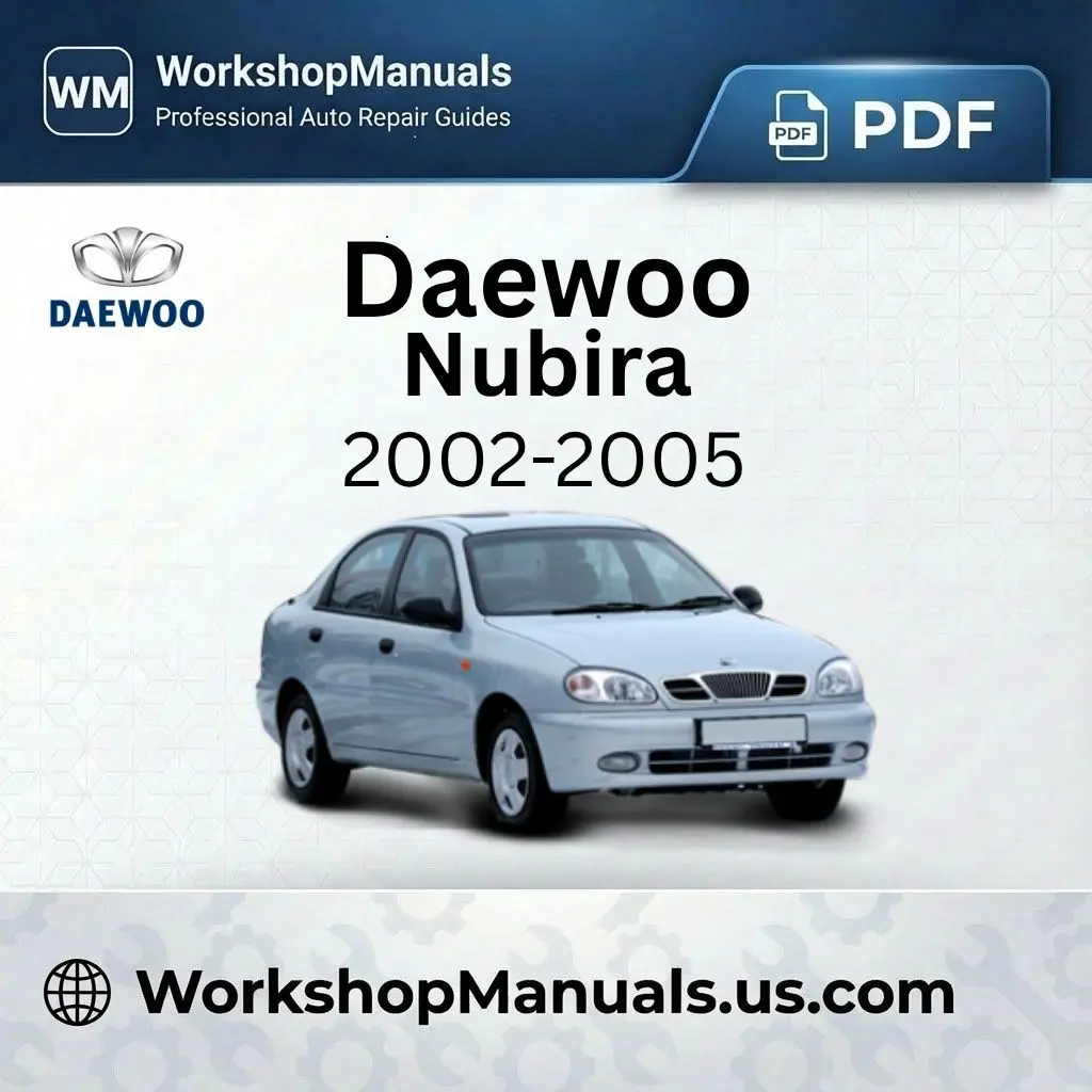 Daewoo Nubira Workshop Repair Manual 2002-2005 PDF Download