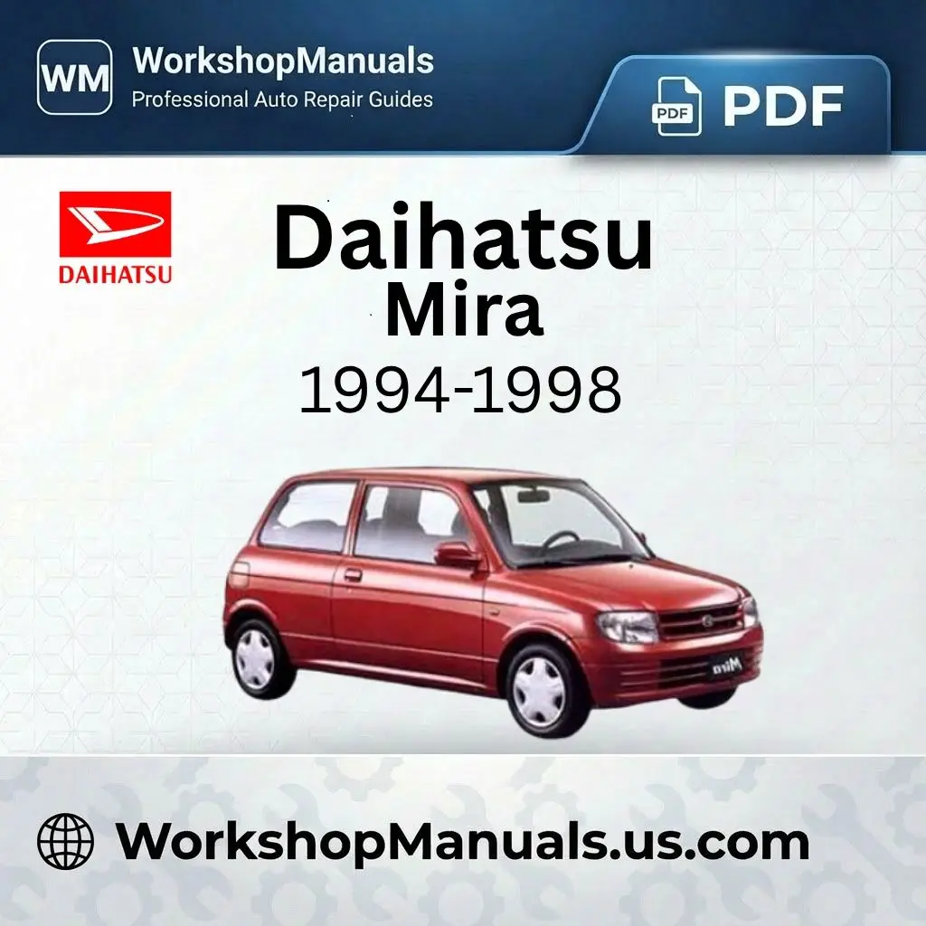 Daihatsu Mira 1994-1998 Workshop Repair Manual Download PDF