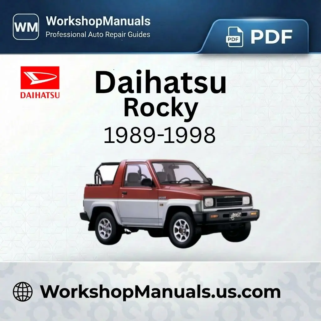 Daihatsu Rocky 1989-1998 Workshop Repair Manual PDF Download