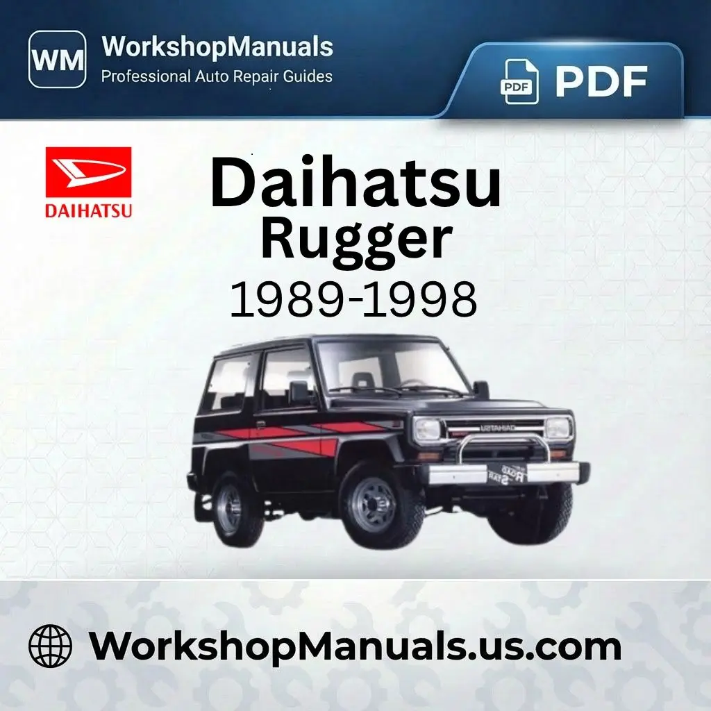 Daihatsu Rugger 1989-1998 Workshop Repair Manual Download PDF