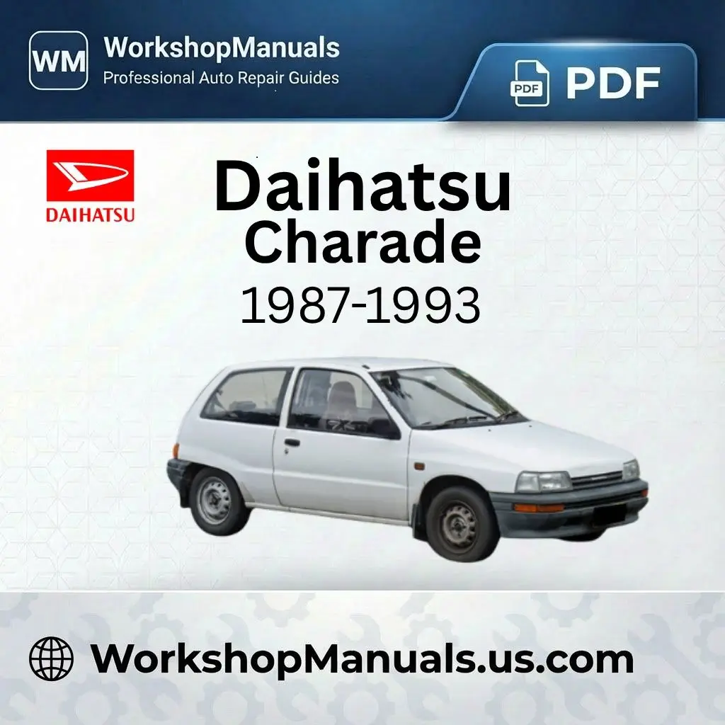 Daihatsu Charade 1987-1993 Engine Repair Manual PDF Download