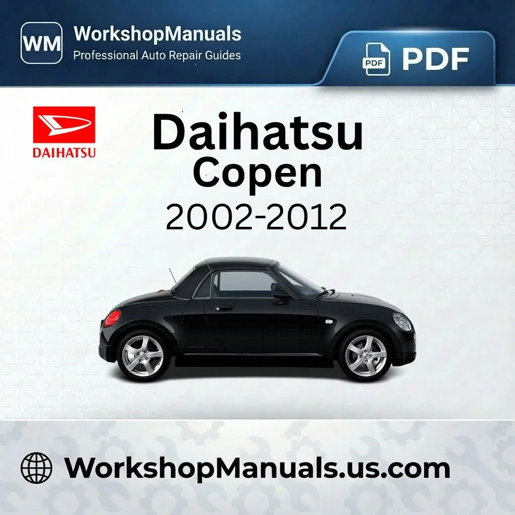 Daihatsu Copen 2002-2012 Workshop Repair Manual PDF Download
