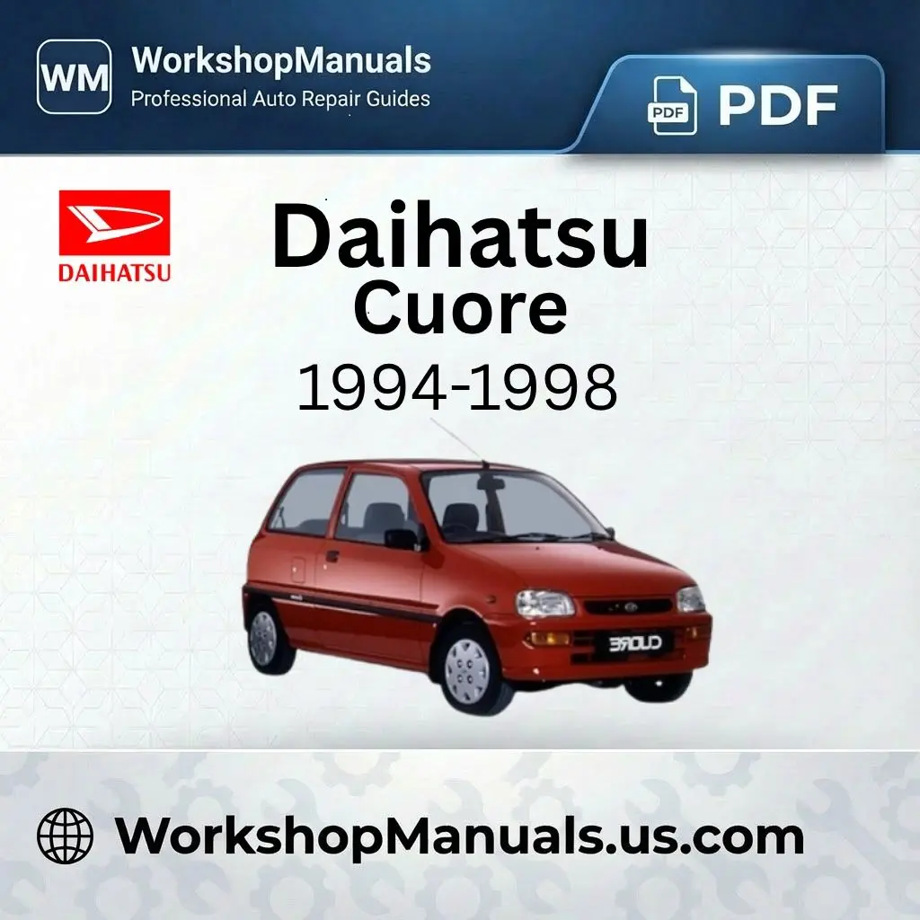 Daihatsu Cuore 1994-1998 Workshop Repair Manual Download PDF
