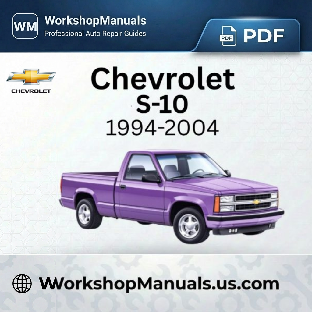 Chevrolet S10 Workshop Repair Manual 1994-2004 Download PDF
