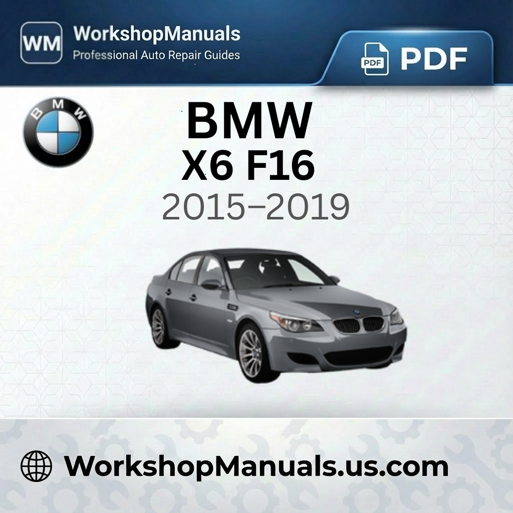 BMW X6 F16 Workshop Manual 2015-2019