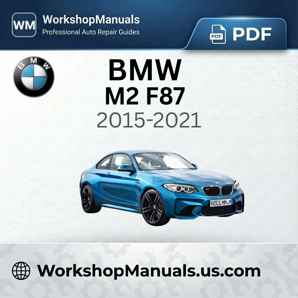 BMW M2 F87 Workshop Manual 2015-2021