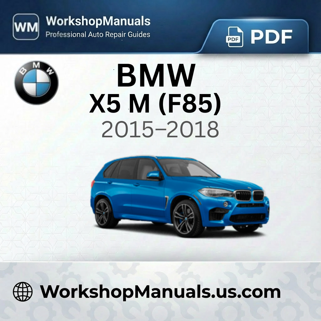 BMW X5 M (F85) Workshop Manual 2015-2018