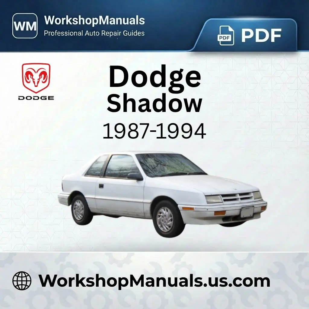 Dodge Shadow Workshop Manual 1987-1994