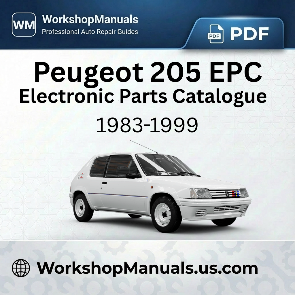 Peugeot 205 Electronic Parts Catalogue 1983-1999 Download PDF