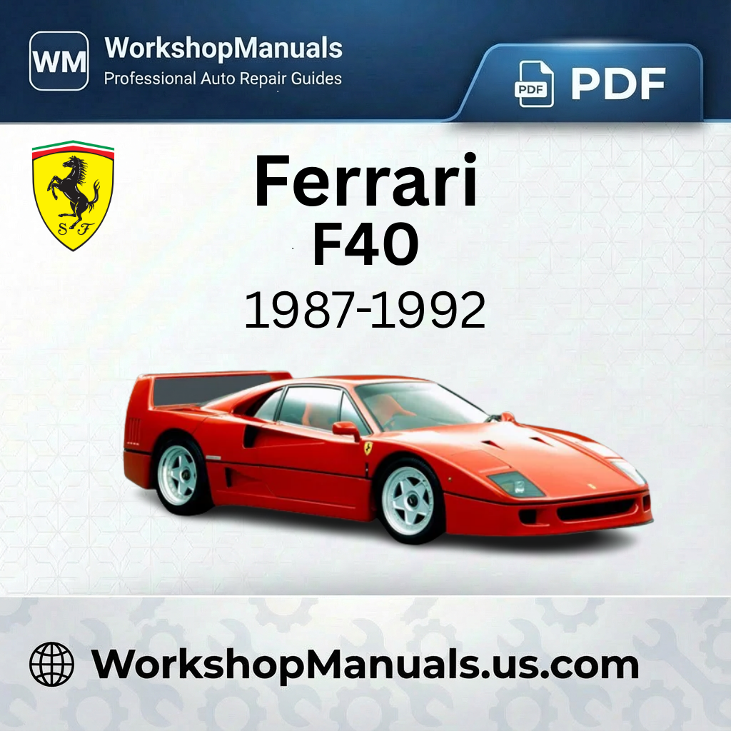 Ferrari F40 Workshop Manual PDF (1987-1992)