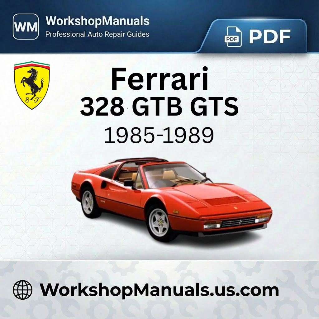 Ferrari 328 GTB GTS 1985-1989 Engine & Gearbox Repair Manual PDF
