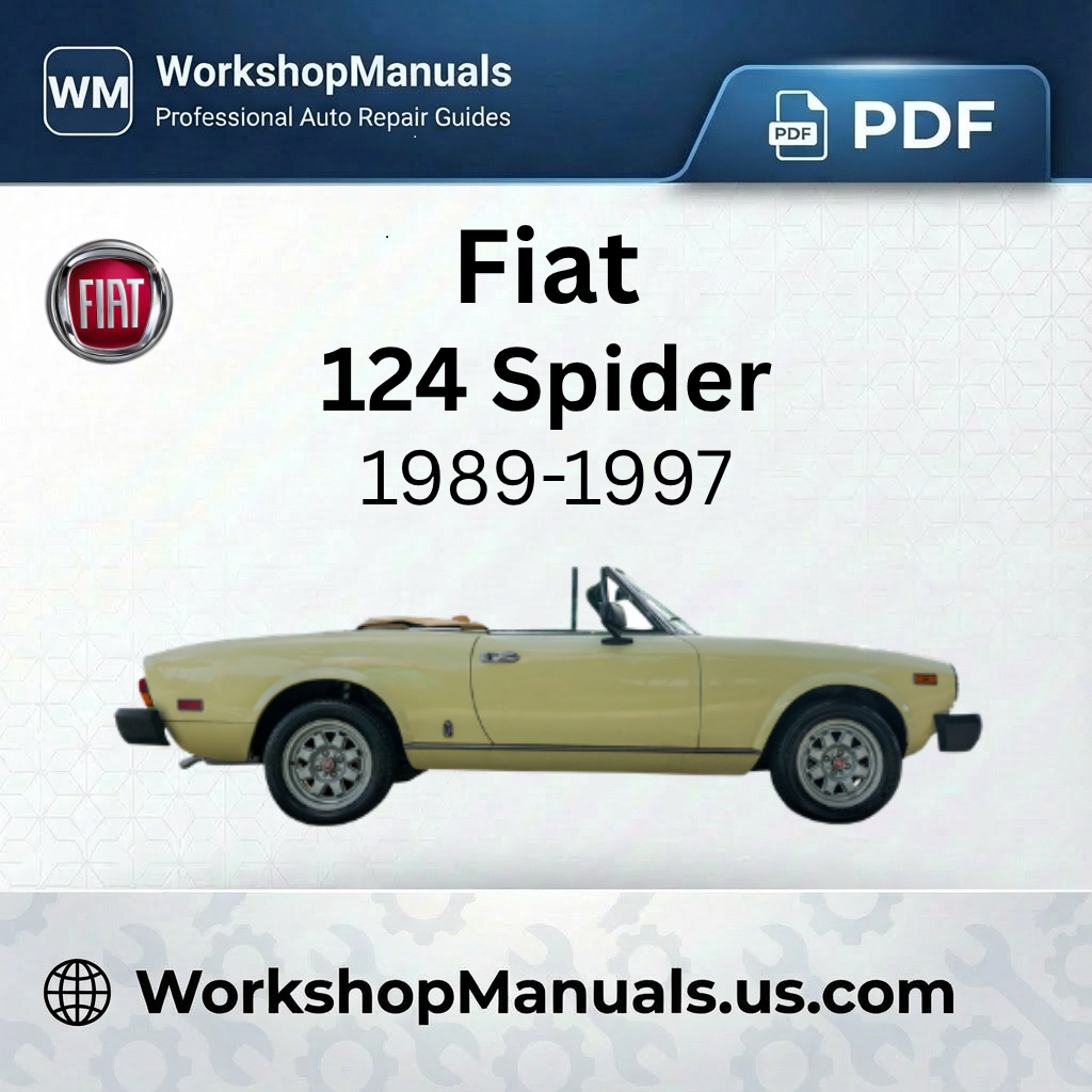 Fiat 124 Spider Workshop Manual 1975-1981