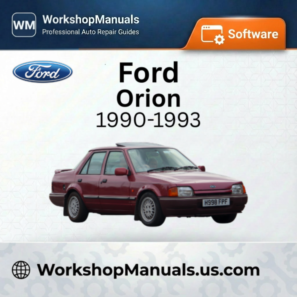 Ford Orion 1990-1993 Workshop Manual Software