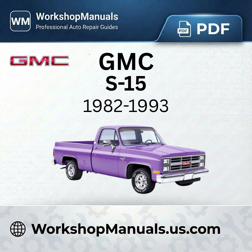 GMC S-15 Workshop Manual 1982-1993