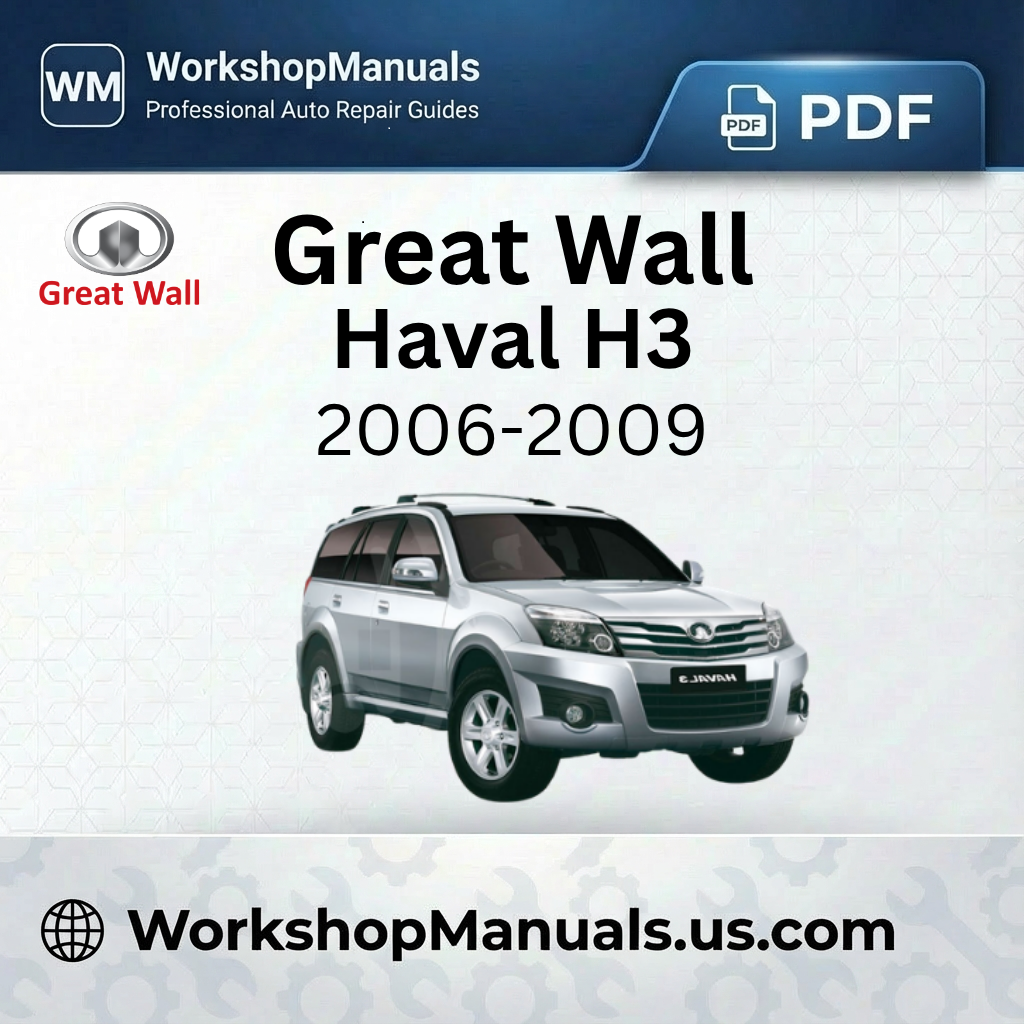 Great Wall Haval H3 Workshop Repair Manual 2006-2009 Download PDF