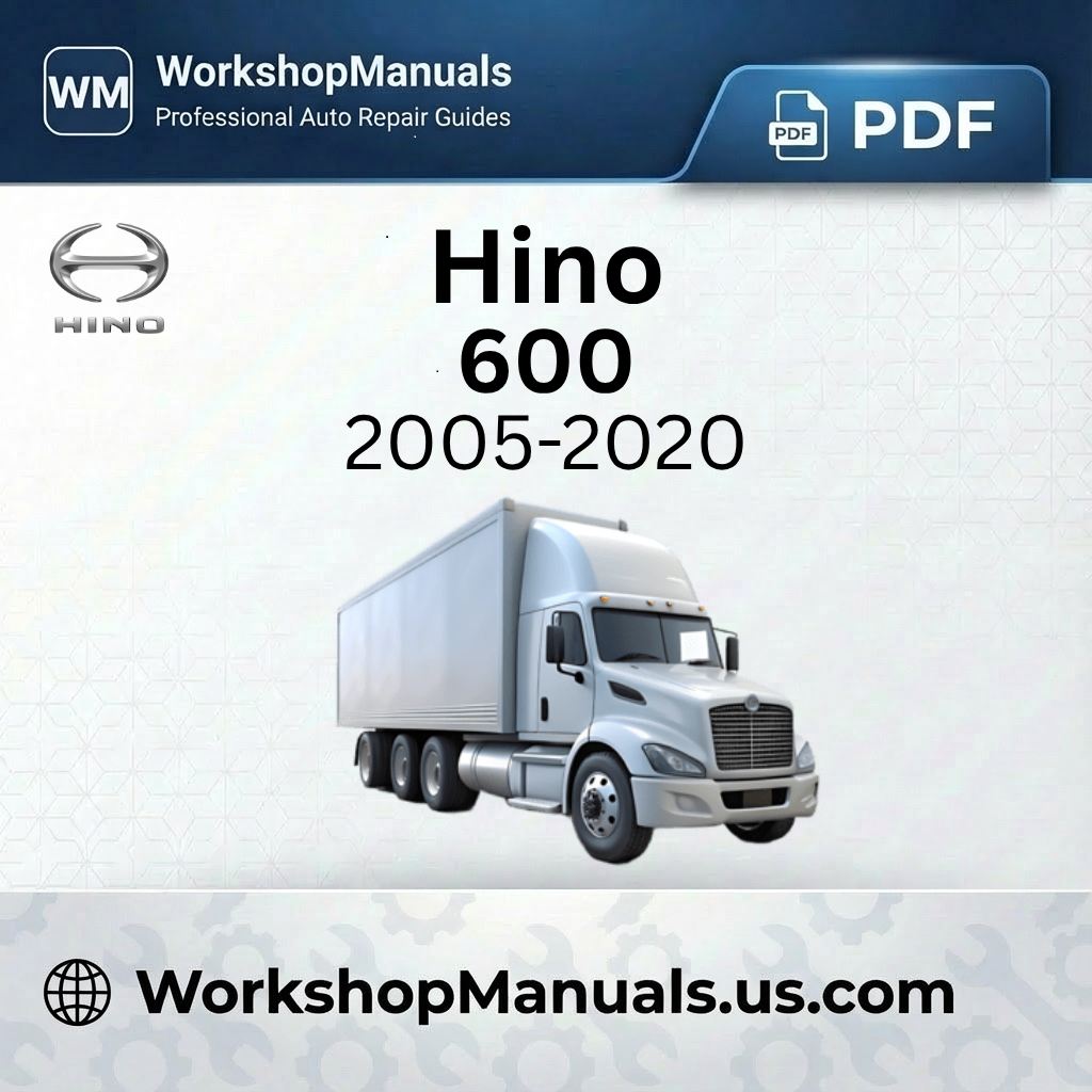 Hino 600 Workshop Repair Manual 2005-2020 Download PDF