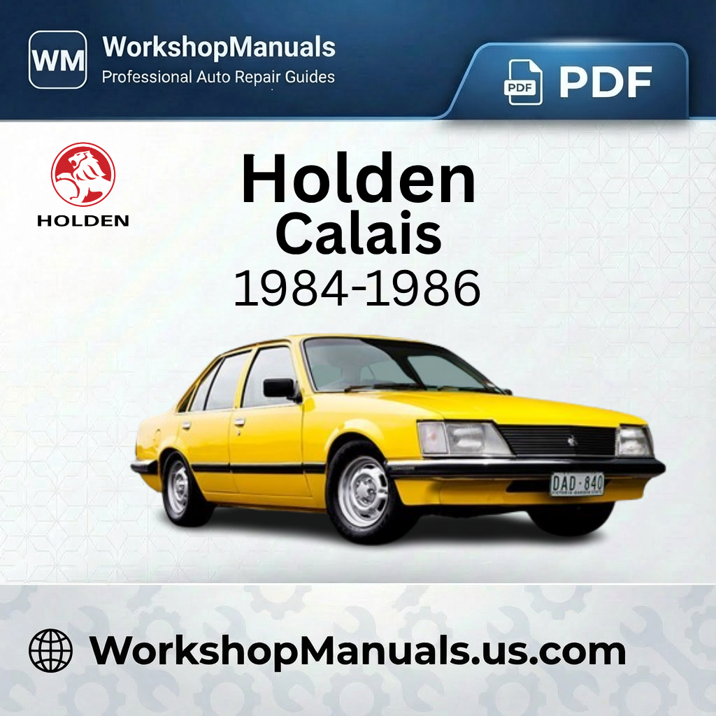 Holden Calais 1984-1986 Workshop Repair Manual Download PDF