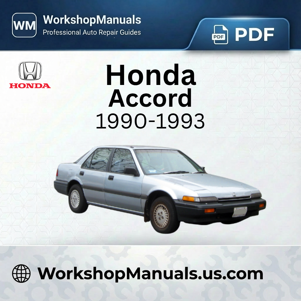 Honda Accord 1990-1993 Workshop Service Repair Manual PDF