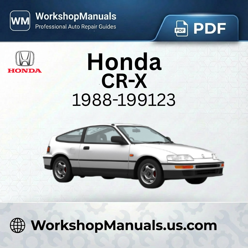 Honda CR-X 1988-1991 Workshop Repair Manual PDF