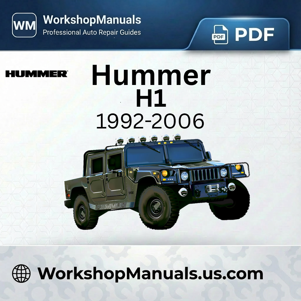 Hummer H1 Workshop Repair Manual 1992-2006 Download PDF