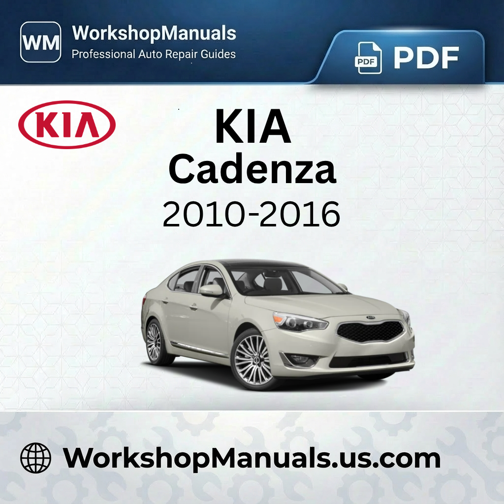 Kia Cadenza 2010-2016 Workshop Repair Manual PDF