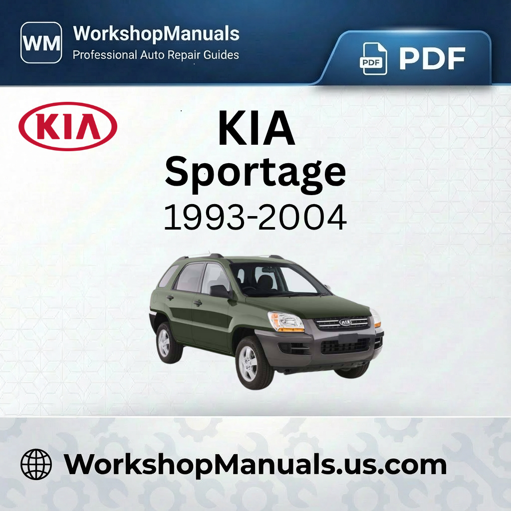 Kia Sportage 1993-2004 Workshop Service Repair Manual PDF