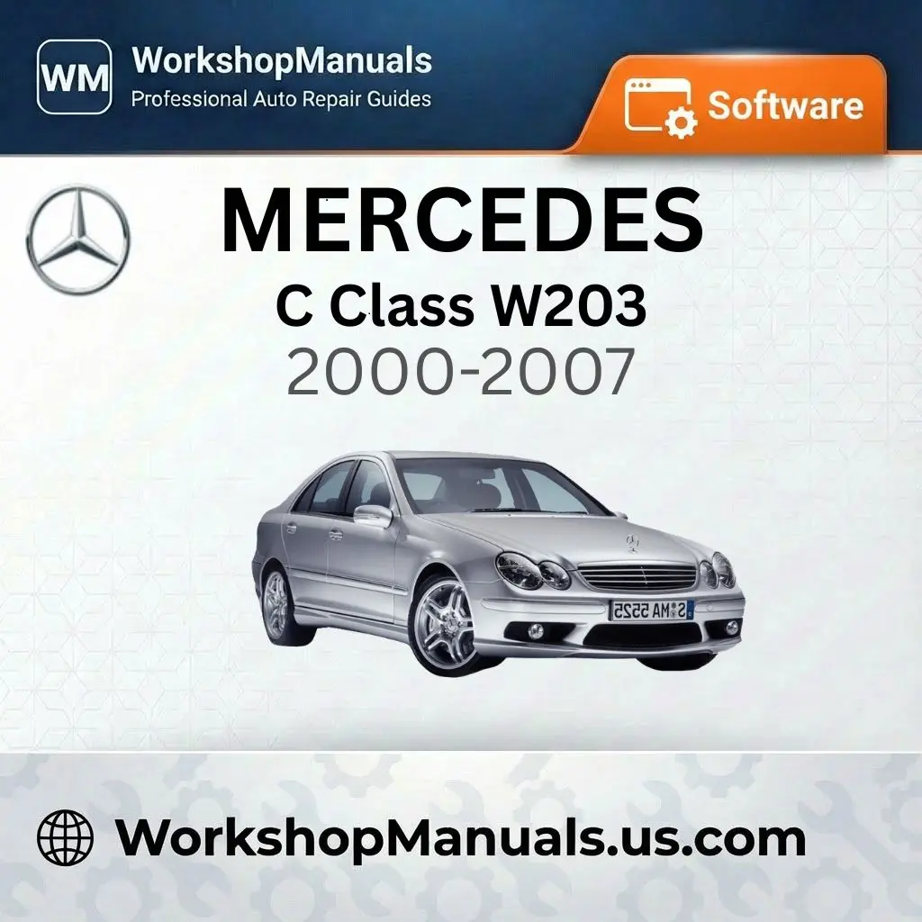 Mercedes C Class W203 2000-2007 Workshop Manual Software