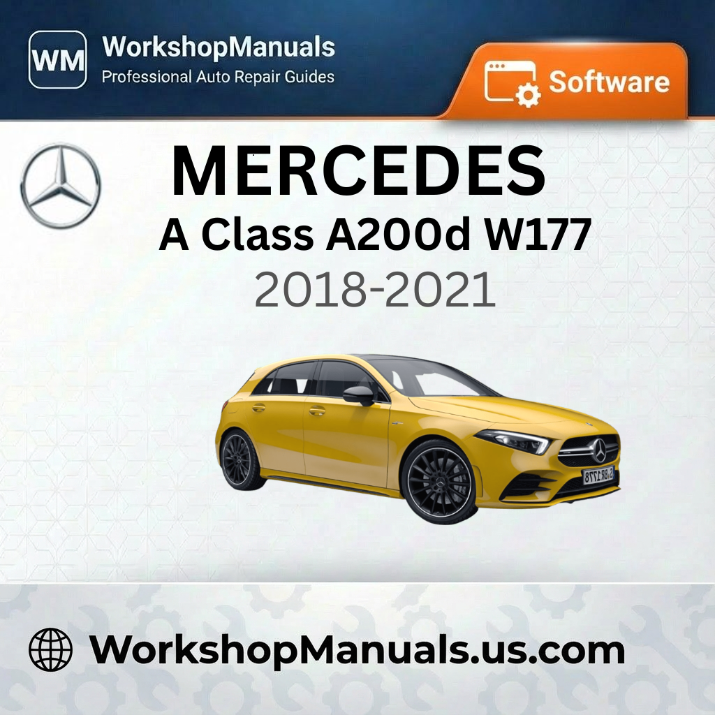 Mercedes A Class A200d W177 2018-2021 Workshop Manual Software