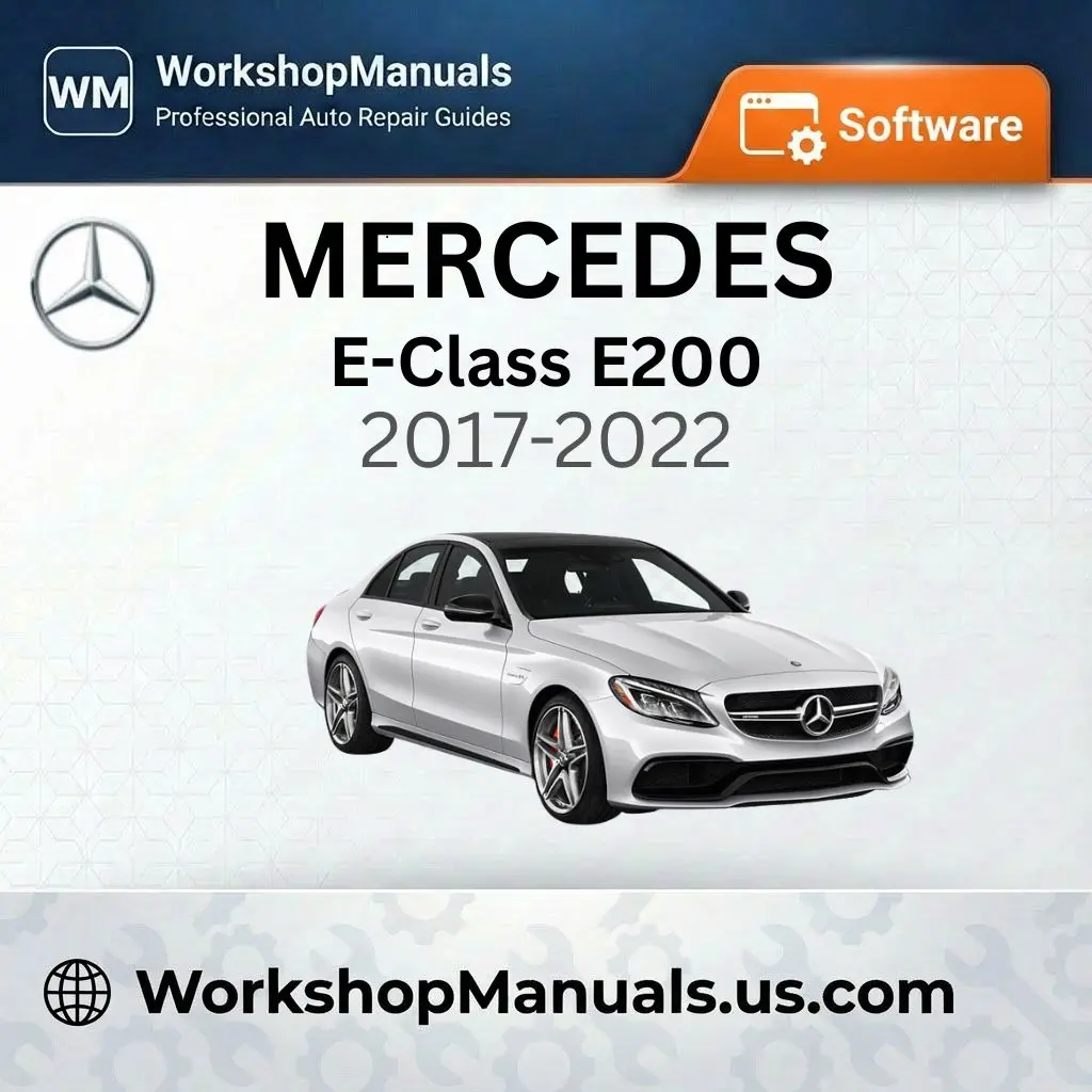 Mercedes E-Class E200 Workshop Manual Software 2017-2022