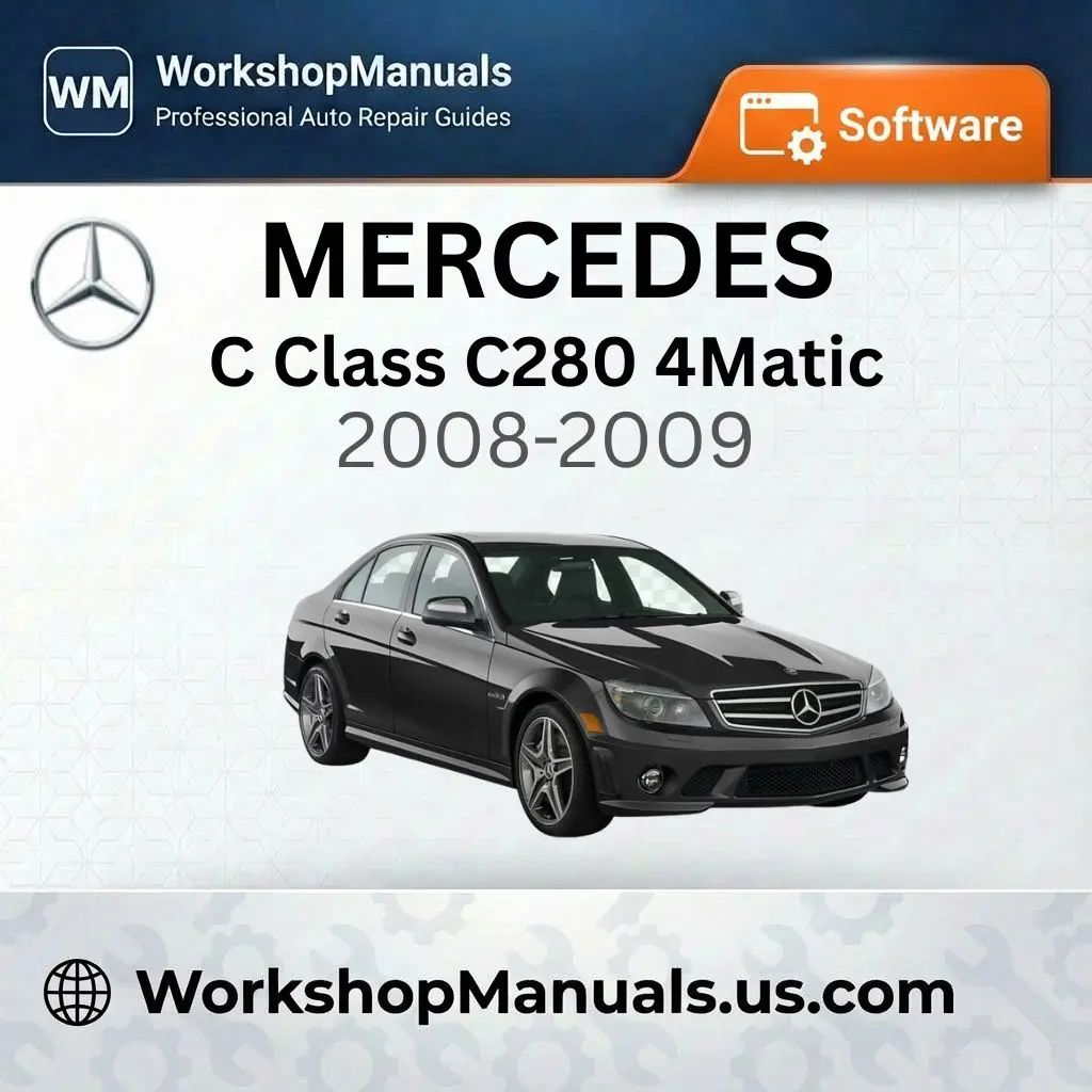 Mercedes C Class C280 4Matic 2008-2009 Workshop Manual Software