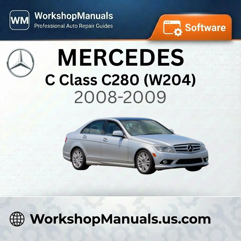 Mercedes C Class C280 (W204) 2008-2009 Workshop Manual Software