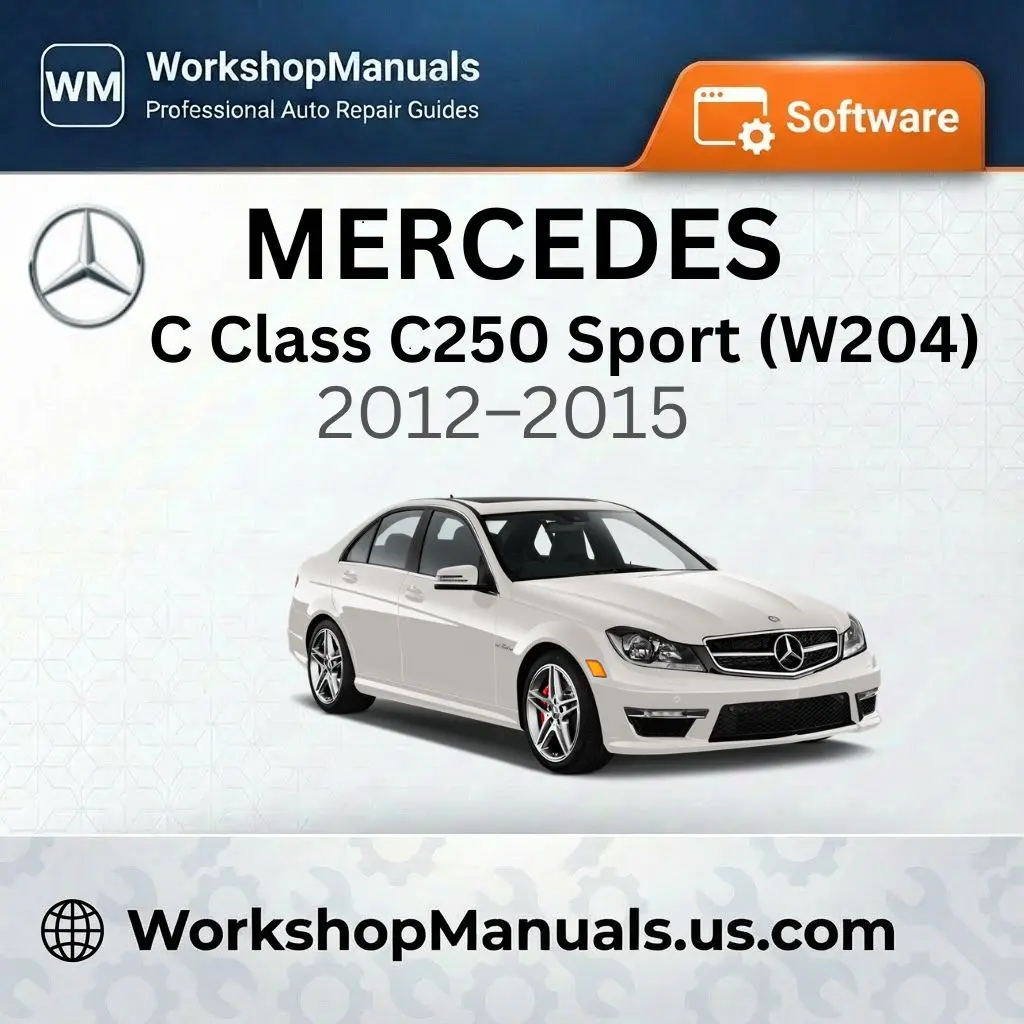 Mercedes C Class C250 Sport (W204) 2012-2015 Workshop Manual Software