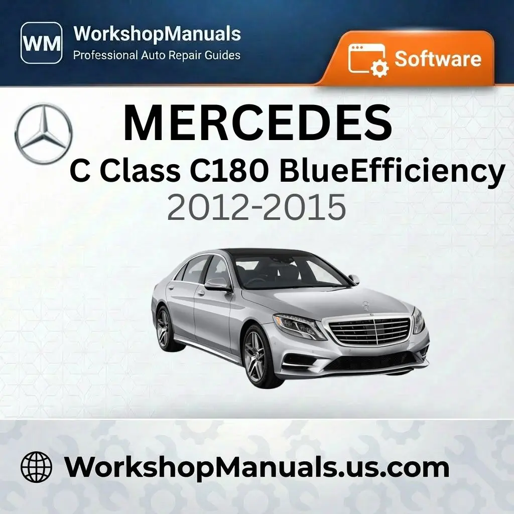 Mercedes C Class C180 BlueEfficiency 2012-2015 Workshop Manual Software