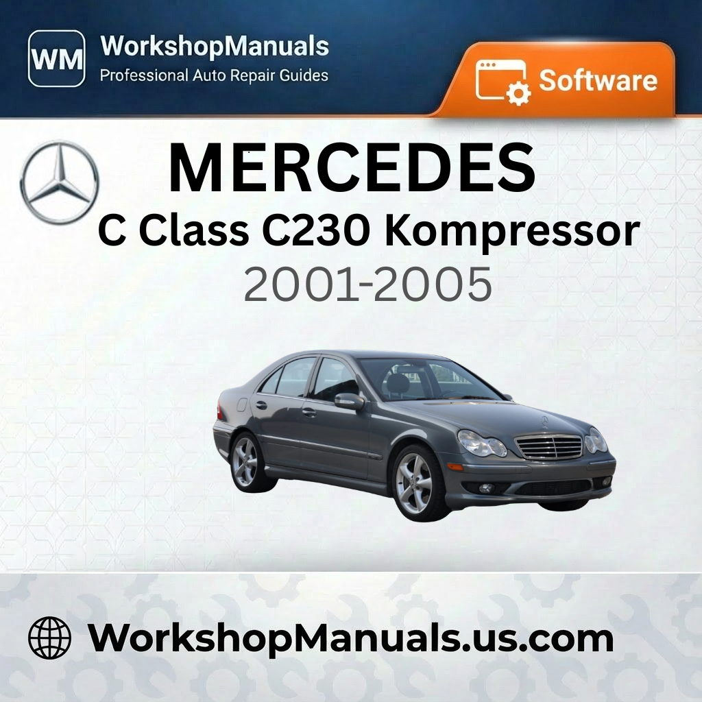 Mercedes C Class C230 Kompressor 2001-2005 Workshop Manual Software