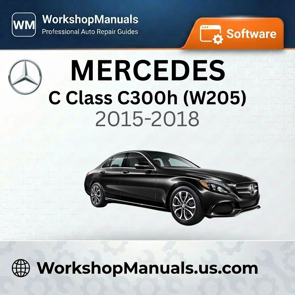Mercedes C Class C300h (W205) 2015-2018 Workshop Manual Software