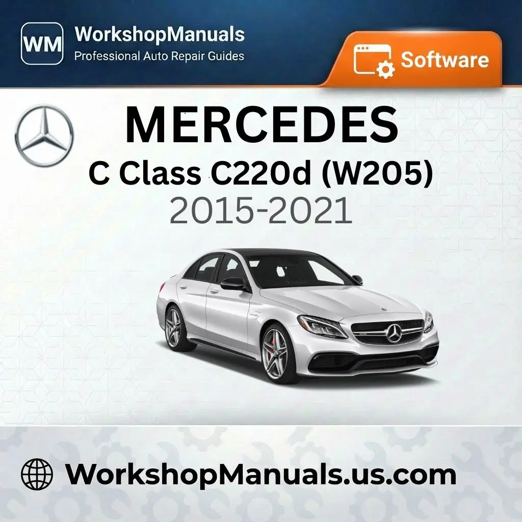 Mercedes C Class C220d (W205) 2015-2021 Workshop Manual Software