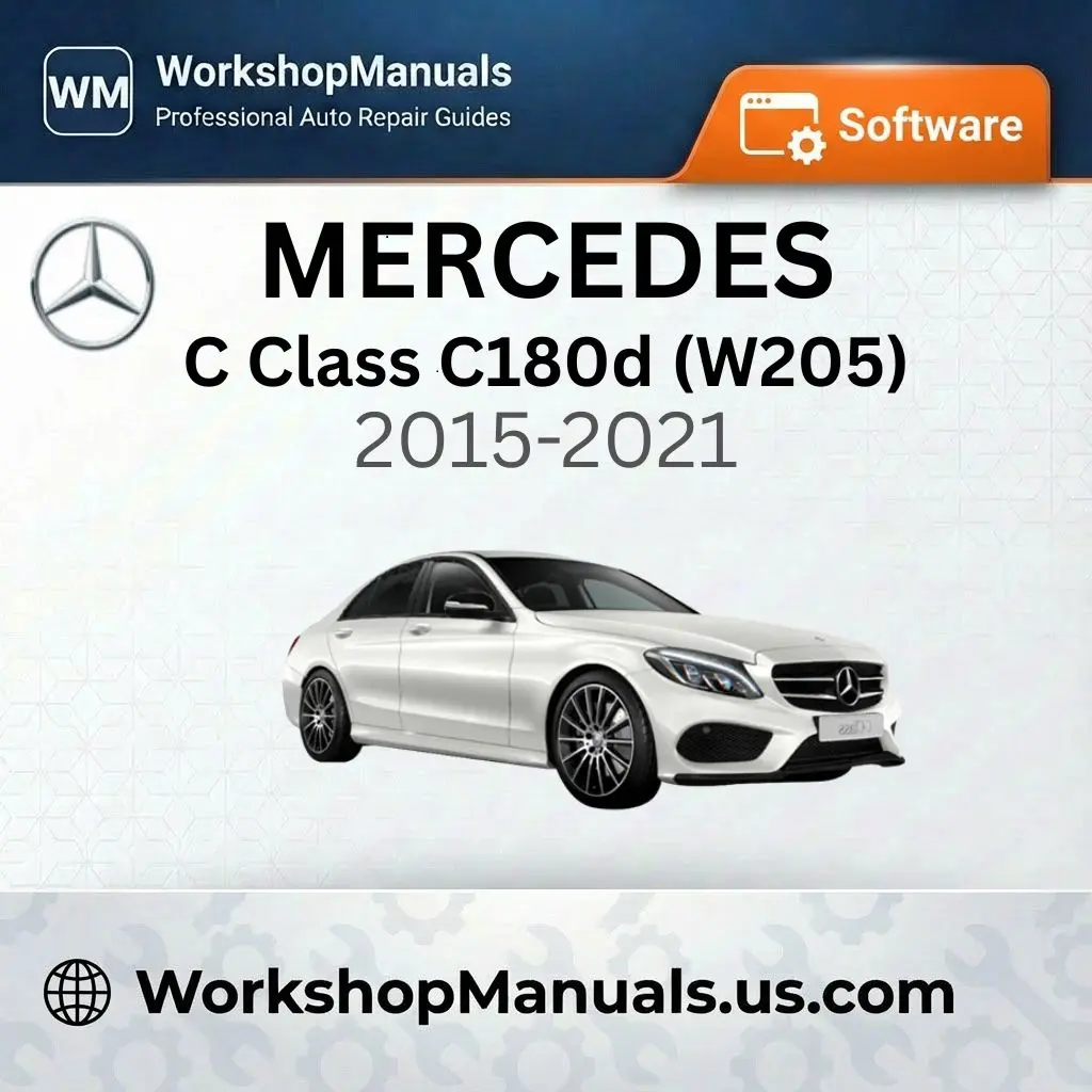 Mercedes C Class C180d (W205) 2015-2021 Workshop Manual Software