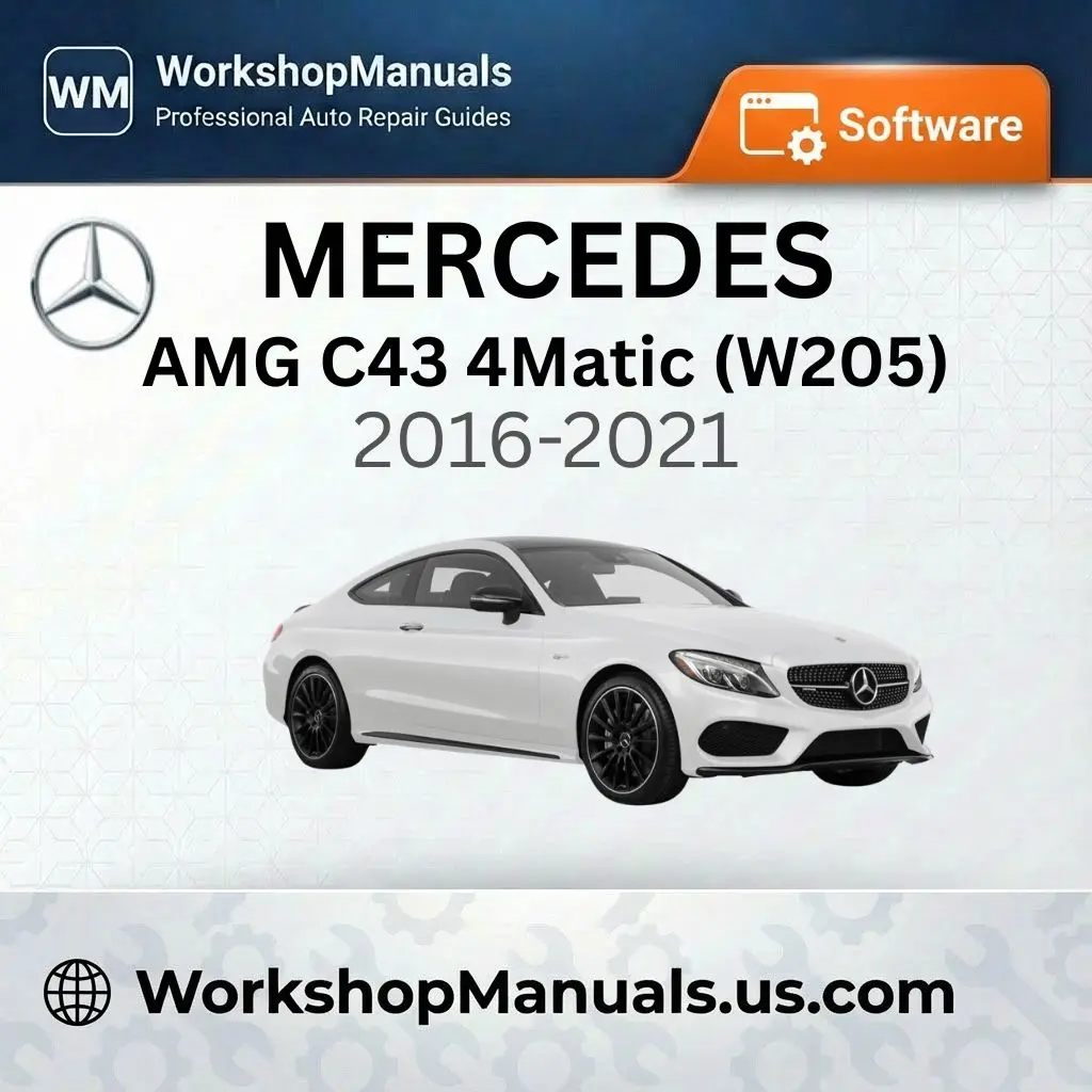 Mercedes-AMG C43 4Matic (W205) Workshop Manual Software 2016-2021