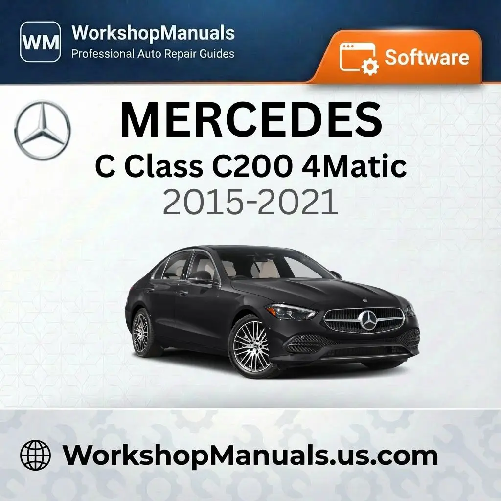 Mercedes C Class C200 4Matic 2015-2021 Workshop Manual Software