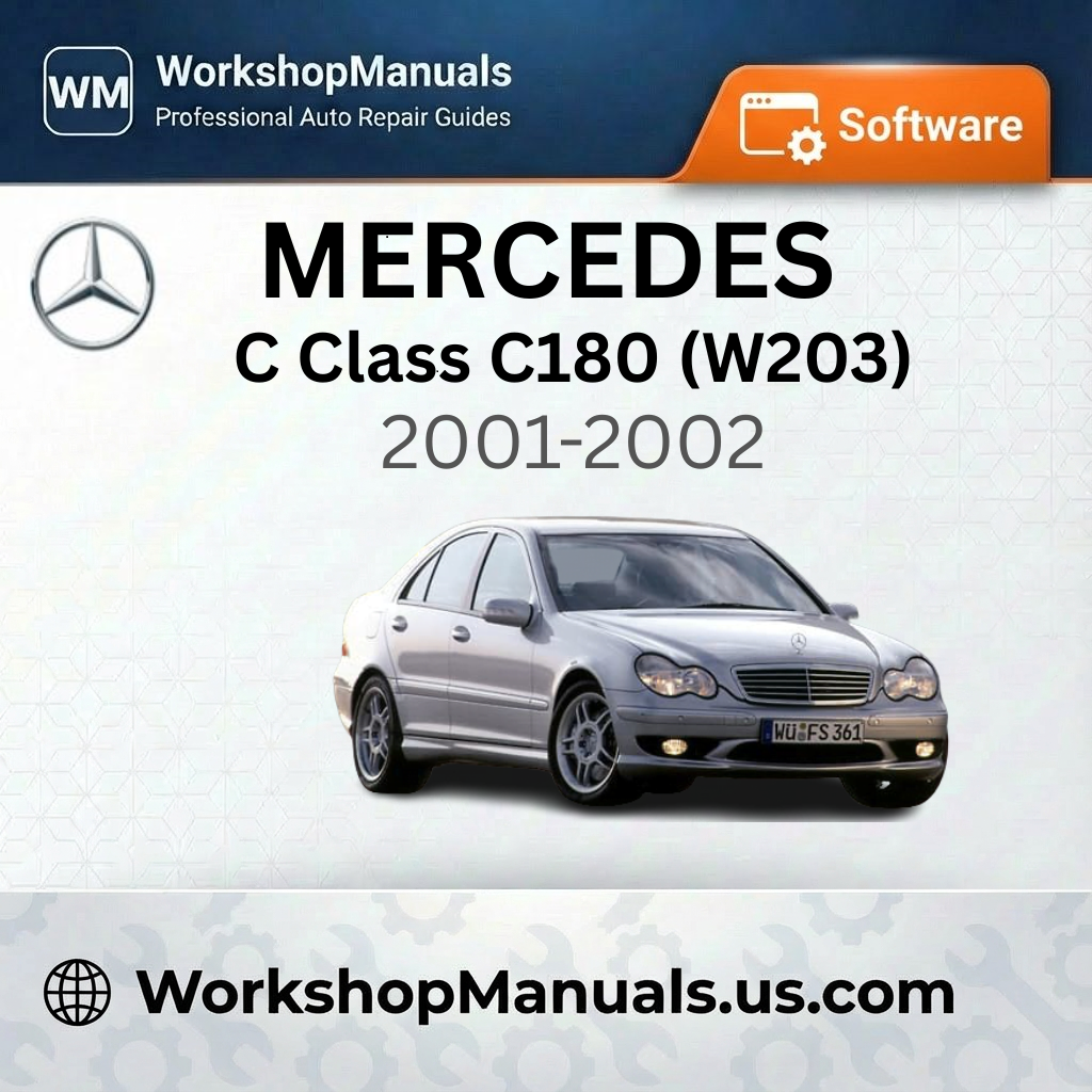 Mercedes C Class C180 (W203) Workshop Manual Software 2001-2002
