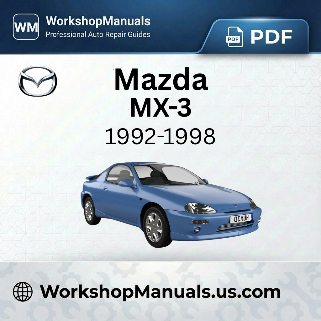 Mazda MX-3 Workshop Manual 1992-1998