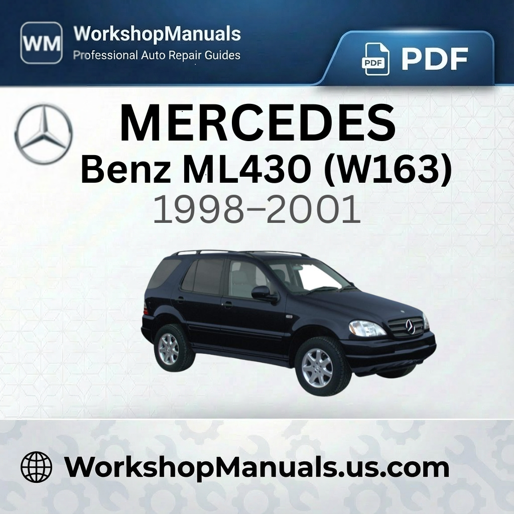 Mercedes-Benz ML430 (W163) Workshop Manual 1998-2001