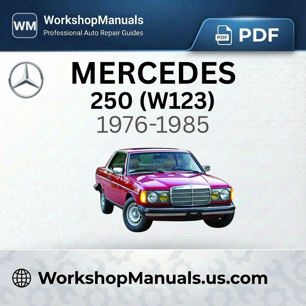 Mercedes 250 (W123) 1976-1985 Workshop Repair Manual PDF