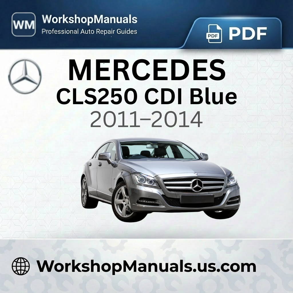 Mercedes CLS250 CDI BlueEfficiency Workshop Manual 2011-2014