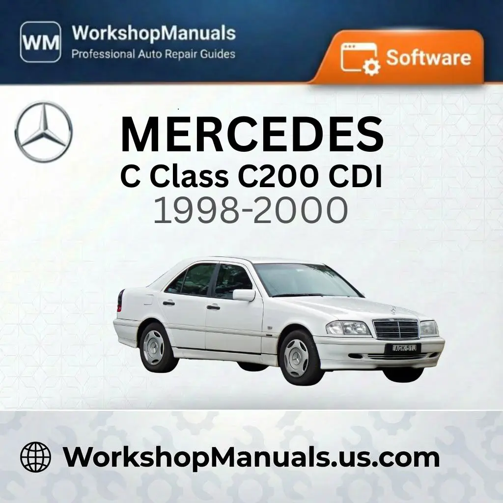 Mercedes C Class C200 CDI Workshop Manual Software 1998-2000