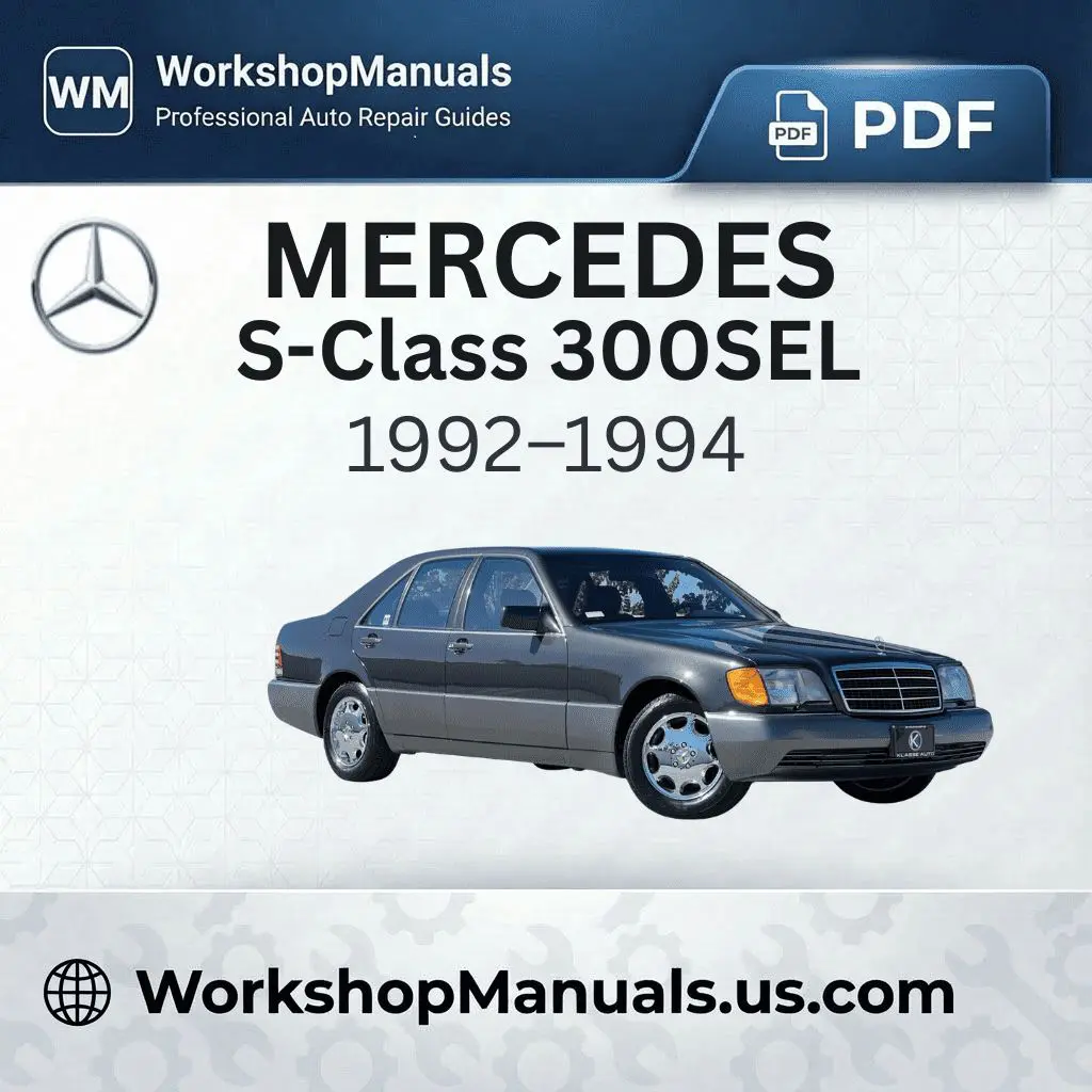 Mercedes-Benz S-Class 300SE 300SEL Workshop Manual (1992-1994)