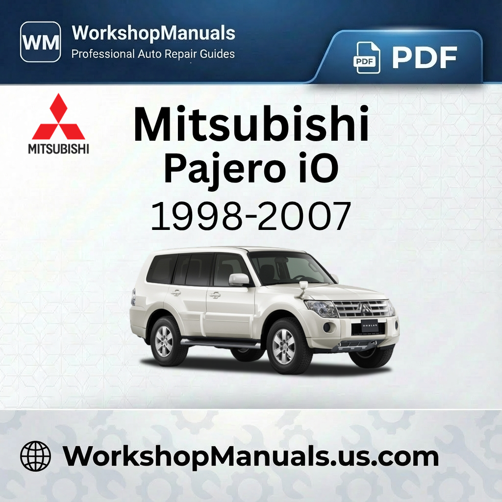 Mitsubishi Pajero iO Workshop Manual 1998-2007 PDF Download